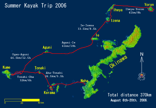 kayak trip map