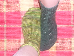 Universal Sock and Embossed Leaves Sock