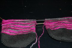 yarn pirate socks/ louet pearl toes