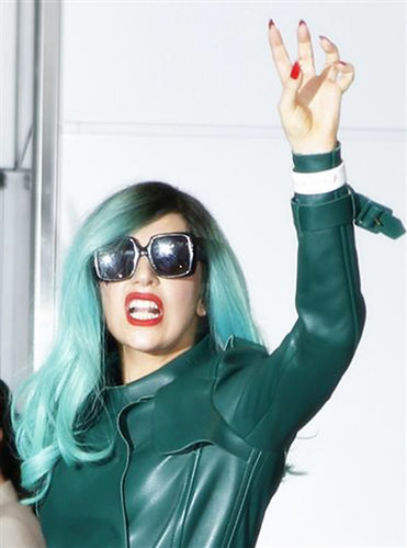 Lady Gaga Turquoise hair
