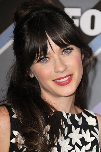 Zooey Deschanel's bangs are fast becoming iconic