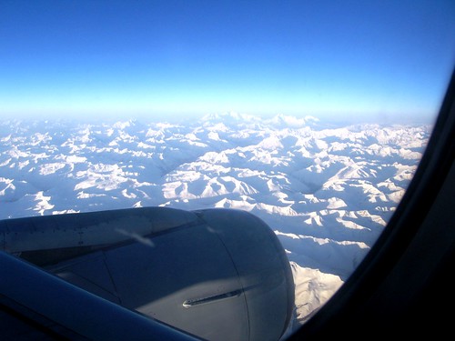 View of Tibetan plateau from airplane - May 2006
