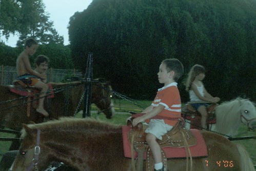 Kids riding ponies