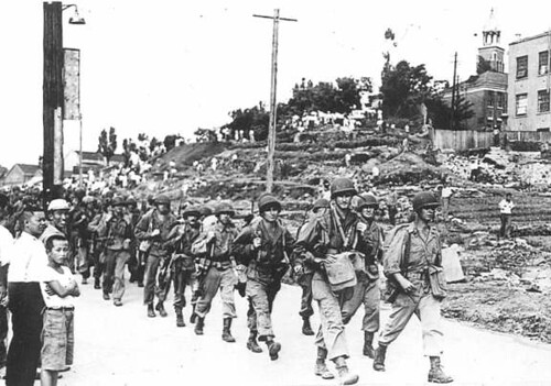 U.S. troops enter Korea, 1945