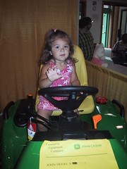 Sierra drives a tractor