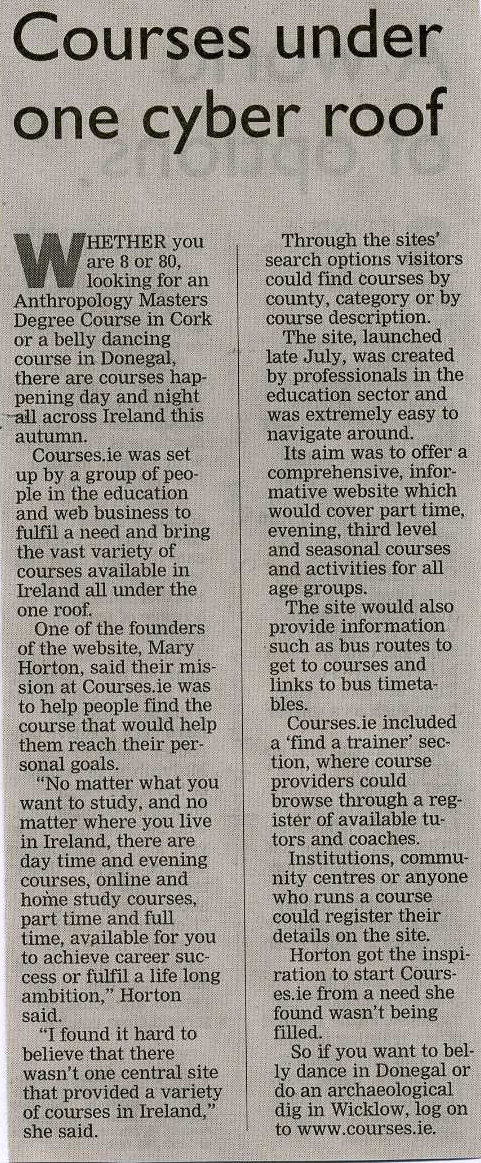 Irish Examiner - 21 August 2006