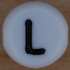 White Bead letter L