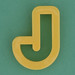 Pastry Cutter Letter J