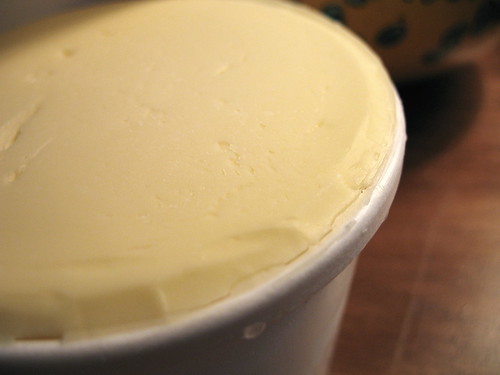 salted butter close up