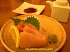 Wasabi時令特餐（NT$580）的生魚片