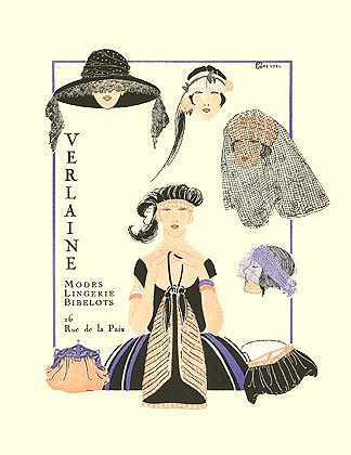 Aendel, Gazette du Bon Ton, Verlaine Modes Lingerie ad, 1920