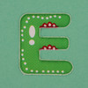 Puffy Sticker Letter E