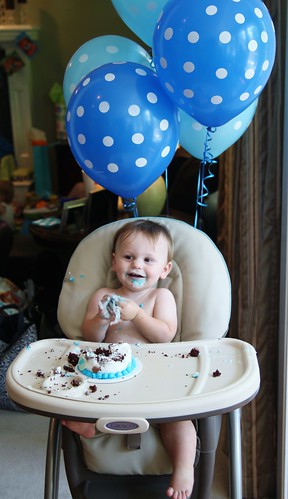 1st birthday blue bear party