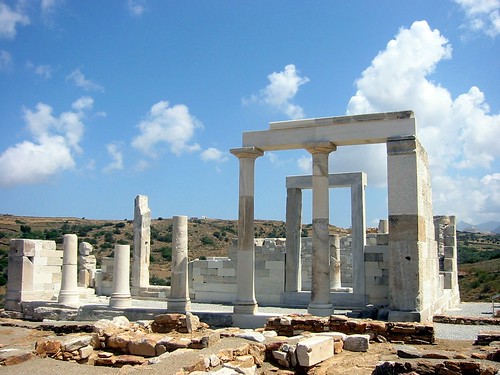 Restored Temple of Demeter, Naxos Greece