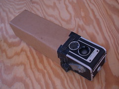 Duaflex III with attached cardboard hood