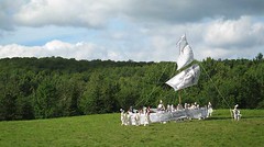 bread and puppet ship crosses the 