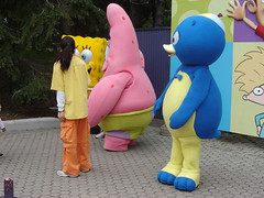 Spongebob, Patrick and some other dude