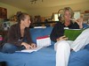 Martha and Kristen of Clear Path International in the home office in Vermont