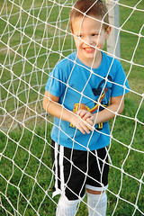 In the net and happy