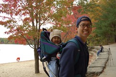 Daddy and me at Walden Pond