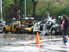 burned out taxis