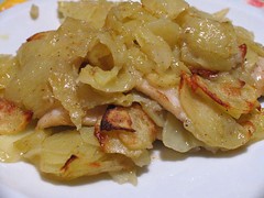 Persico al forno in crosta di patate