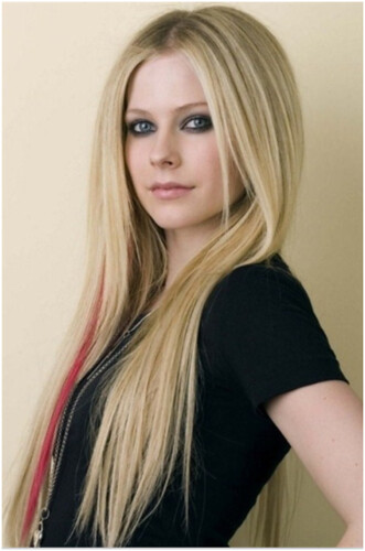 Avril Lavigne pretty straight hair