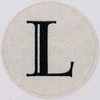 Vintage Sticker Letter L