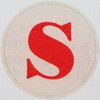 Vintage Sticker Letter S