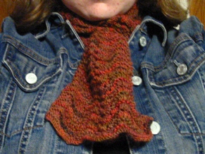 Red Fall Scarf