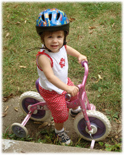 Isabel on Bike