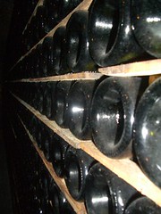 Bottles in Moet & Chadon cellars