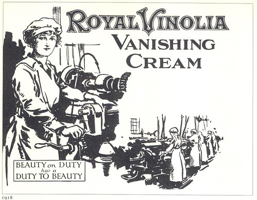 Royal Vinolia Vanishing Cream ad, 1918