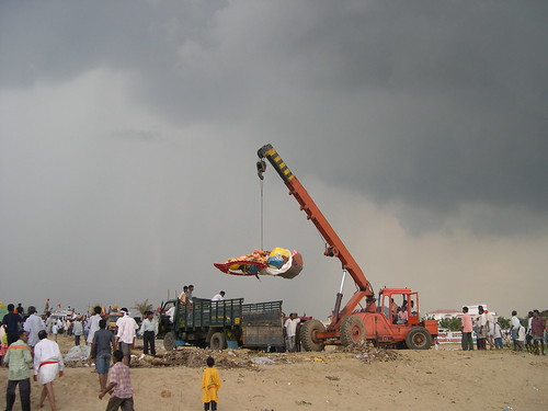 Ganapathy Immersion at Chennai on 03/09