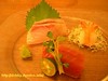 Wasabi超值特餐（NT$880）的生魚片