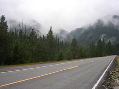 An early, gray morning on Highway 12
