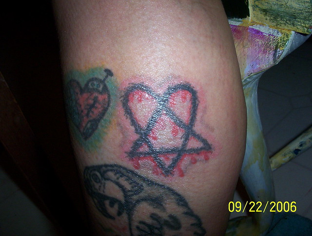 heartagram tattoo. Heartagram Tattoo