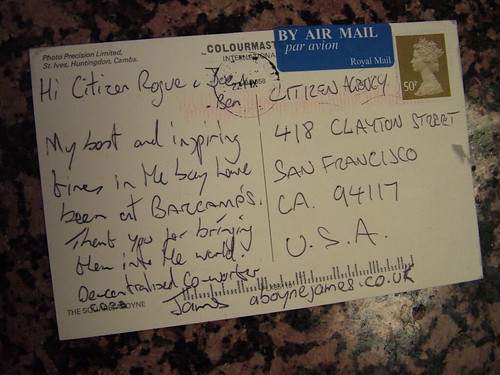 Postcard from James