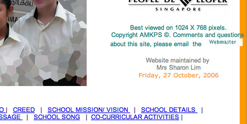 AMK Primary School archived page