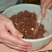 Cocoa-Chocolate Chip Pillows - mixing