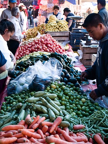 At the weekly vegetable market