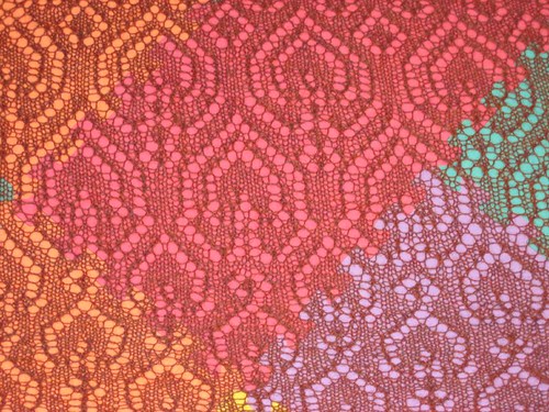 Mistery shawl blocking, detail (1)