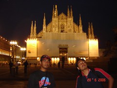Milan Cathedral di Waktu Malam, Milan, Italy