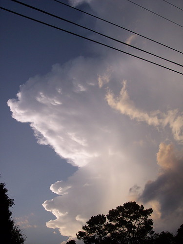 the back edge of a supercell thunderstorm that formed over my house