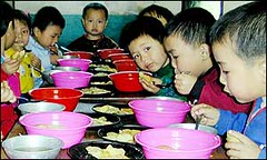 Niños en Corea del Norte (AFP, 2002)