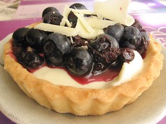 Blueberry-White Chocolate Mousse Tart