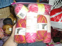 Enough pink sock yarn