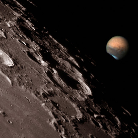 Marte tras la Luna