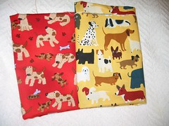 2 dog fabrics