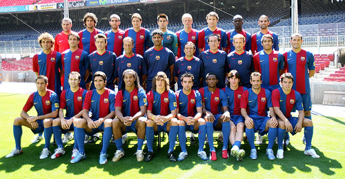 Foto oficial del FC Barcelona 2006-2007